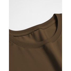 Men's Casual Short Sleeve T-Shirt with Bold 