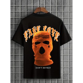 Men's Summer Street Style Graphic Tee - Bold 