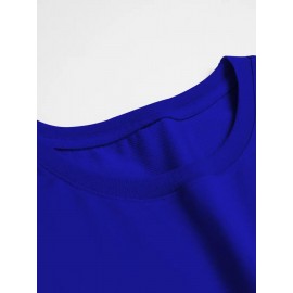 Men'S Stylish Lion Graphic T-Shirt - Brown with Golden Accent Design, Casual Summer Wear, Lightweight Polyester Fabric, Round Neck, Machine Washable, Casual Summer Top|Round Neck Shirt|Polyester Fabric