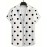 Men'S Casual Short Sleeve Shirt with 3D Black Polka Dot Pattern, Open Collar, Button-Up Front, Lightweight Summer Fabric, Perfect for Casual Attire or Casual Outings, Casual Summer Wear | Polka Dot Shirt | Stylish Button Details, Polka Dot Shirt