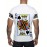 Men'S Royal King of Spades Graphic T-Shirt - White Casual Summer Tee with Black & White Crown Design, Short Sleeve, Round Neck, Polyester Blend, Perfect for Casual Attire & Parties, Party Fashion Top | Bold Print Tee | Stretchable Fabric, Knit