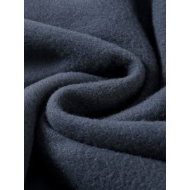 [Men's Cross Print Hooded Sweatshirt] Black Men's 