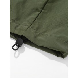 Men's Lightweight Jacket, Fashion Casual Sport Pullover Hooded Jacket